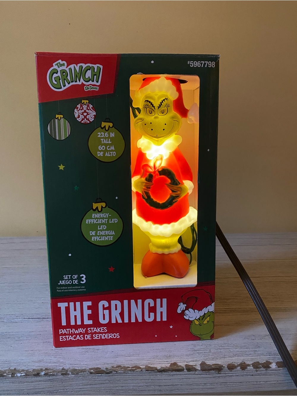 The Grinch Pathway Stakes Christmas Decor